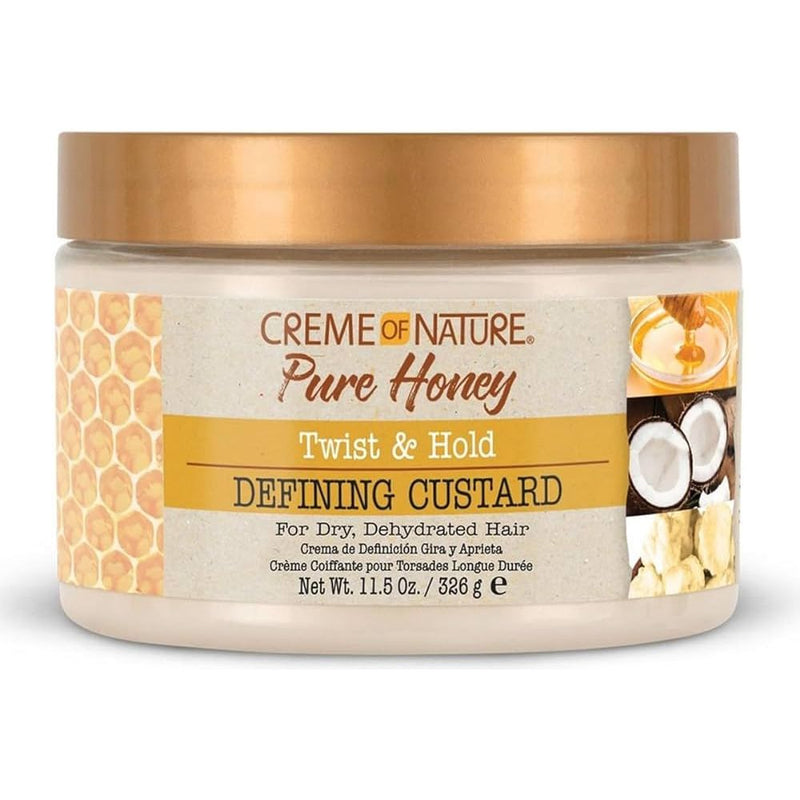 Creme Of Nature Pure Honey Twist & Hold Defining Custard 11.5 OZ