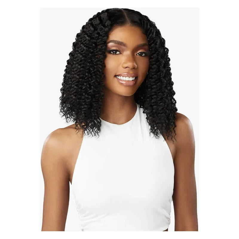 Sensationnel Butta Human Hair Blend HD Glueless Lace Front Wig - W&W Water Wave 12"