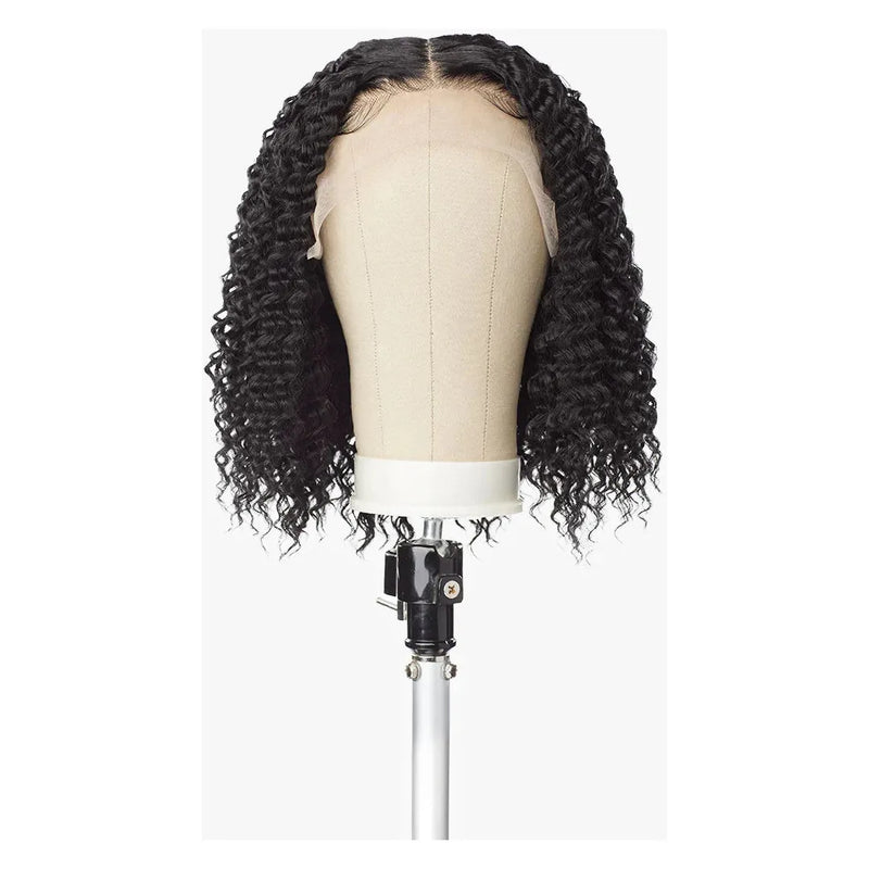 Sensationnel Butta Human Hair Blend HD Glueless Lace Front Wig - W&W Water Wave 12"