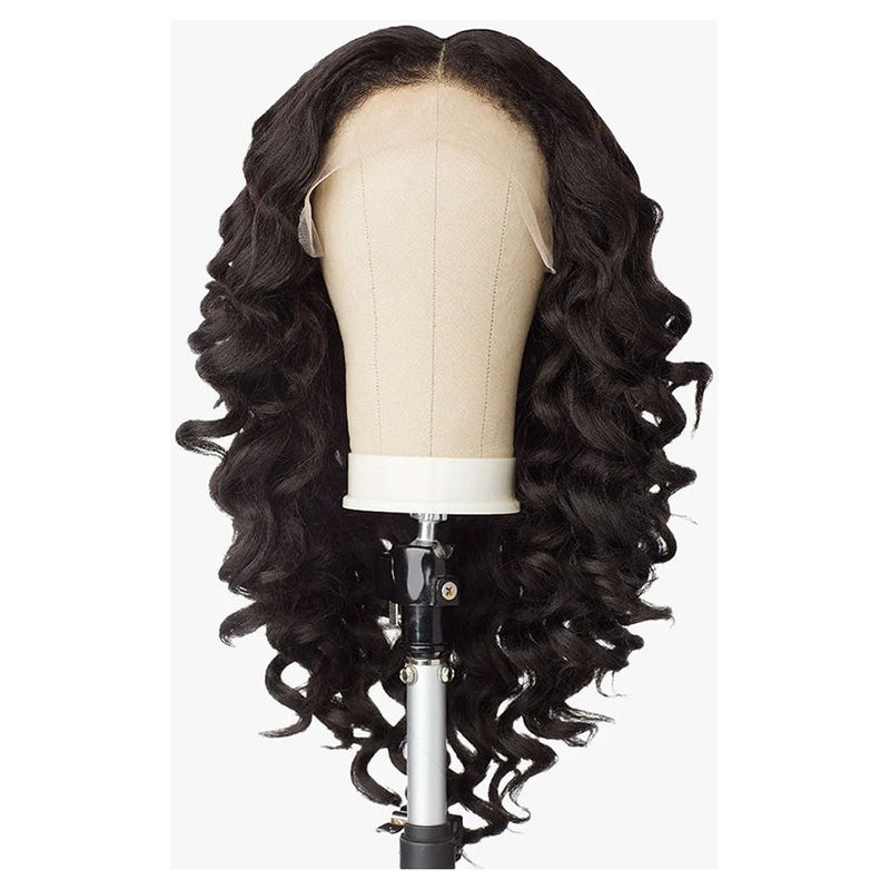 Sensationnel Curls Kinks & Co. Synthetic Glueless HD Lace Frontal Wig - Y-Part Kinky Wand Curl 20"