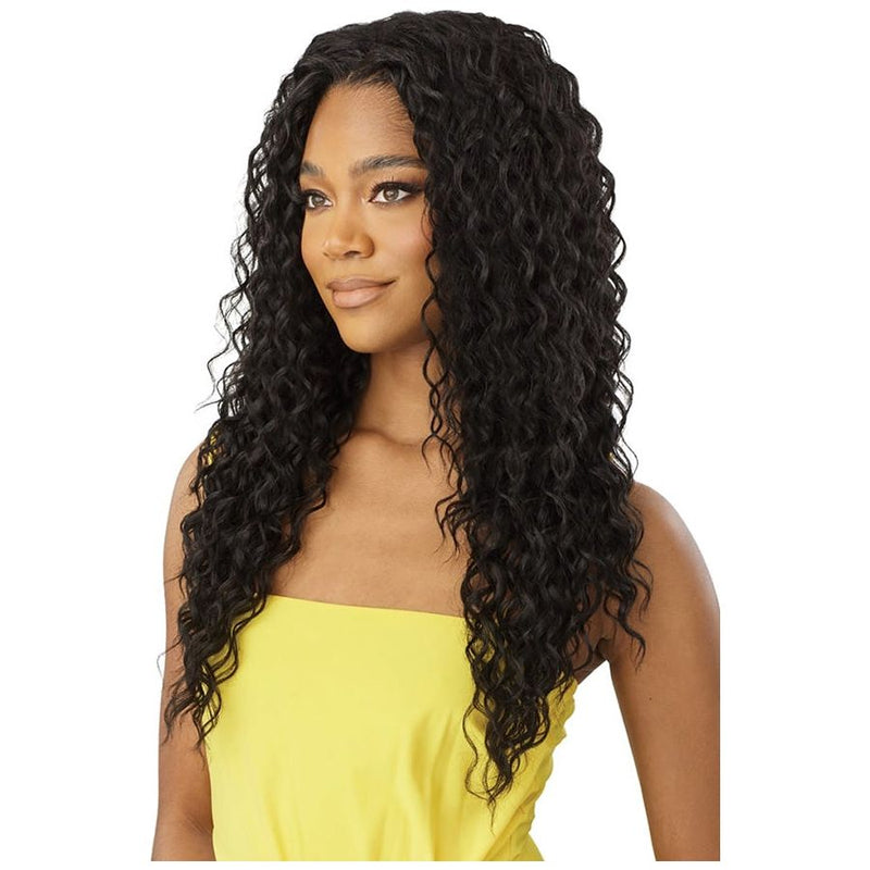 Outre Converti-Cap Synthetic Wet & Wavy Drawstring Half Wig - Curly Bliss