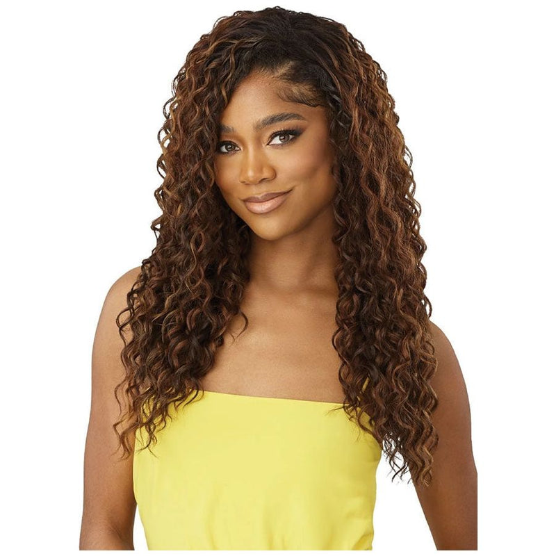 Outre Converti-Cap Synthetic Wet & Wavy Drawstring Half Wig - Curly Bliss