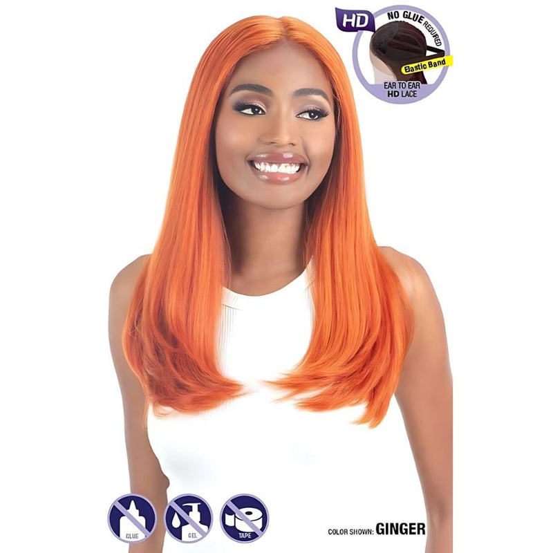 Shake-N-Go Snatched Synthetic HD Glueless Lace Front Wig - Silk Pressed