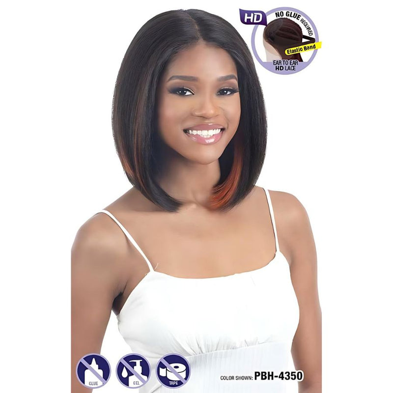 Shake-N-Go Snatched Synthetic HD Glueless Lace Front Wig - Silk Pressed Bob