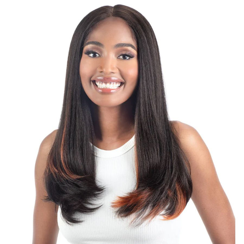 Shake-N-Go Snatched Synthetic HD Glueless Lace Front Wig - Silk Pressed