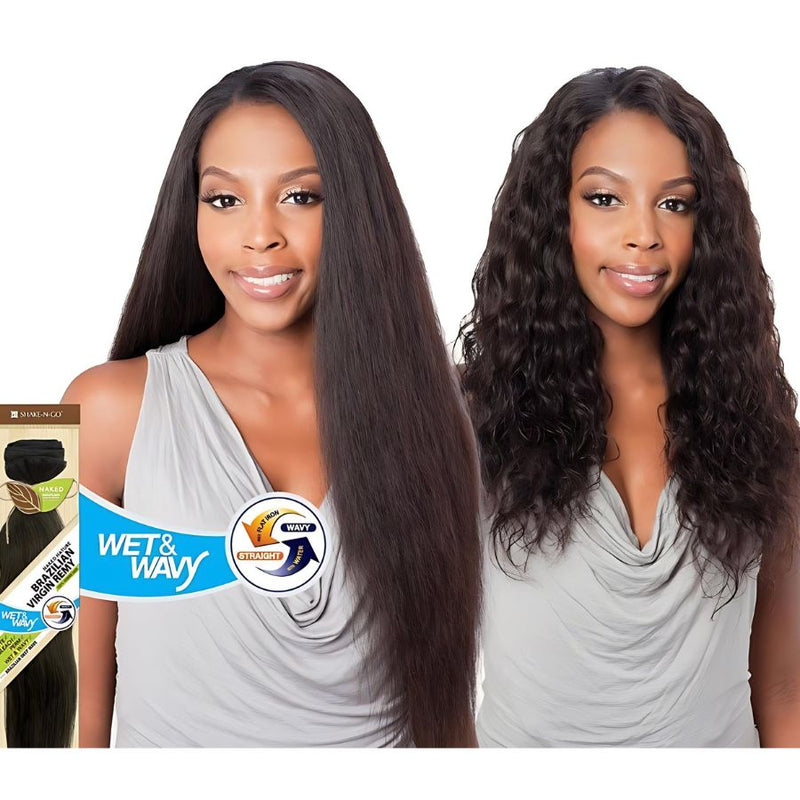 Shake-N-Go Naked Nature Brazilian Virgin Remy Wet & Wavy Bundle Weave - Brazilian Loose Deep Wave