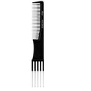 Absolute New York Pinccat 7.5" Metal Teasing Fine Tooth Carbon Comb