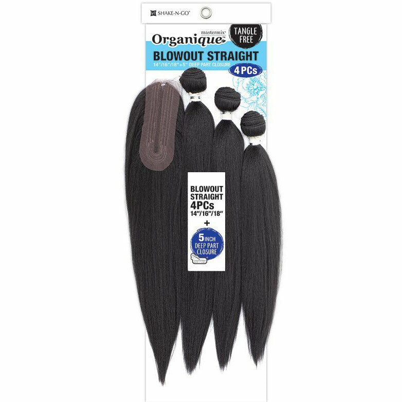 Shake-N-Go Organique MasterMix Weave - Blowout Straight 4PCS