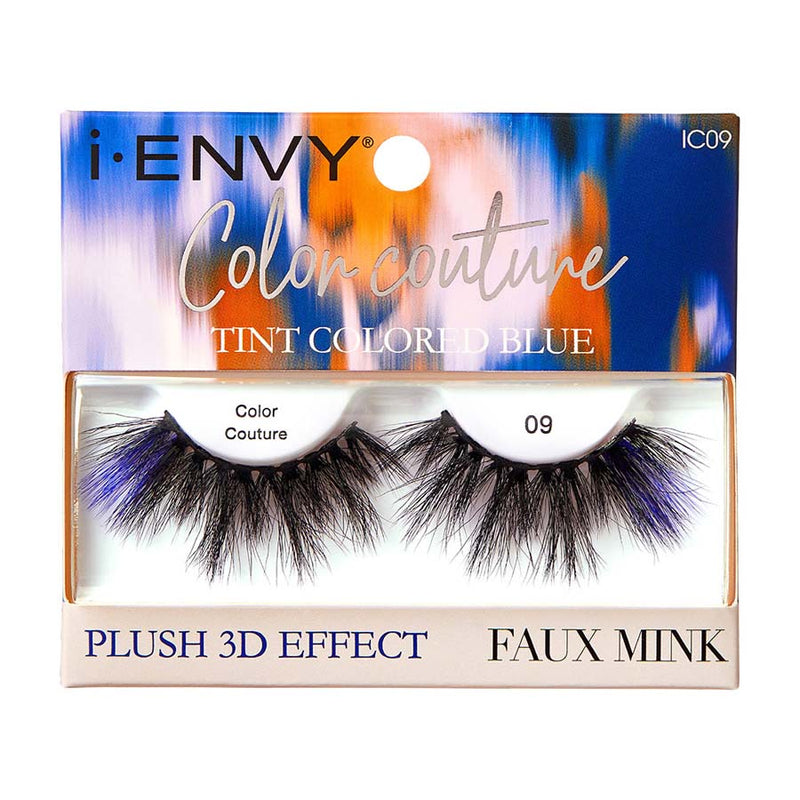 Kiss i-ENVY Color Couture Tint Colored Blue Mink Lashes - IC09