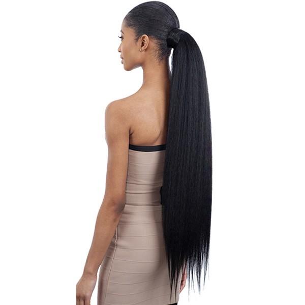 Shake-N-Go Organique MasterMix Wrap-Around Synthetic Ponytail – Natural Yaky 32"