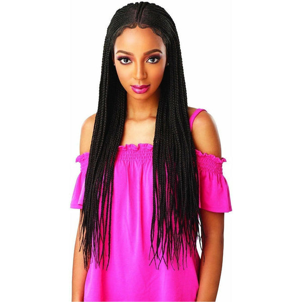 Synthetic Remy Full Lace Braided Wig For Black Women Humiliated